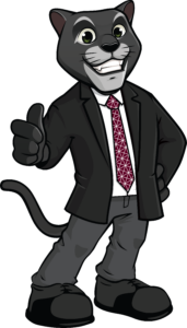 Business Pete Panther suit tie