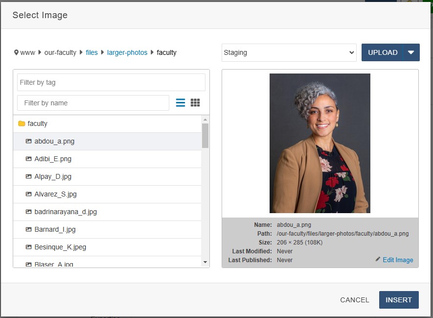 Select image