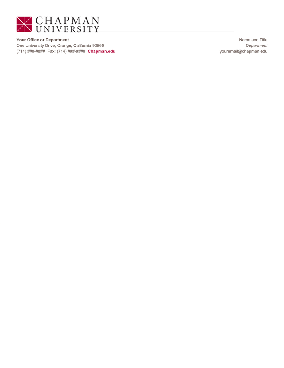 sample of a branded letterhead template